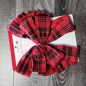 Celebrate It plaid, wired ribbon Bow